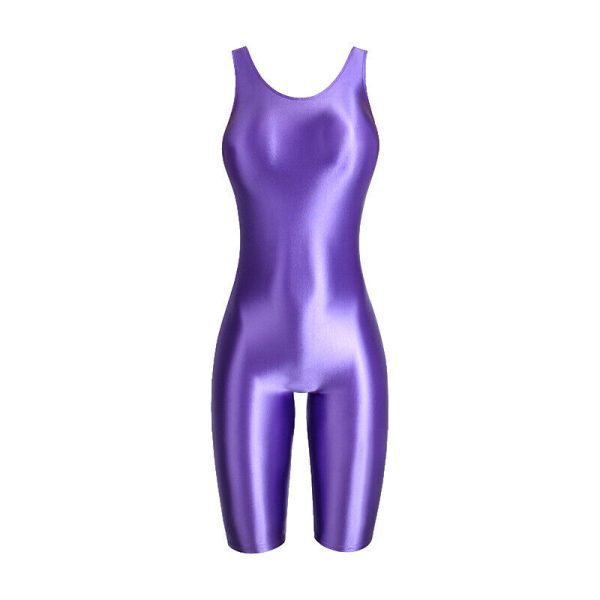 Women's Sexy Jumpsuits Playsuit Overalls Shiny Leggings Leotard Catsuit Glitter